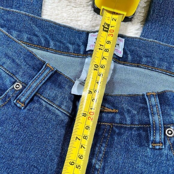 Vintage Y2K Cyber Generation Glitter Bootcut Flare Jeans - Picture 6 of 9